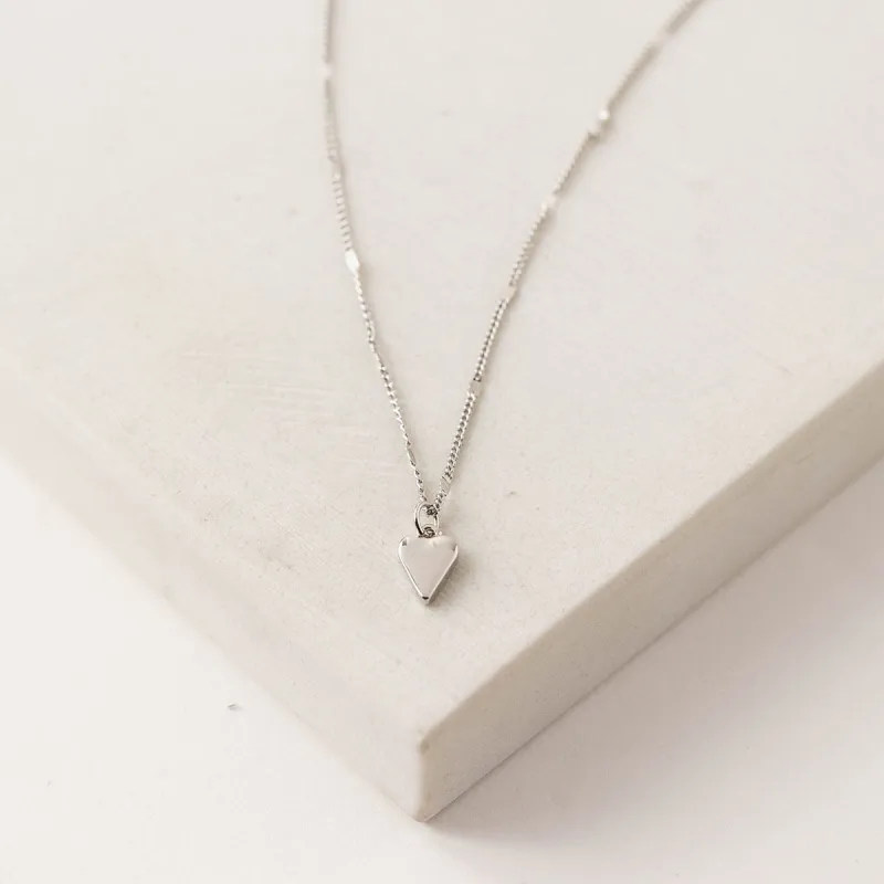 Silver Plated Everly Heart Necklace sold by Silver Lotus