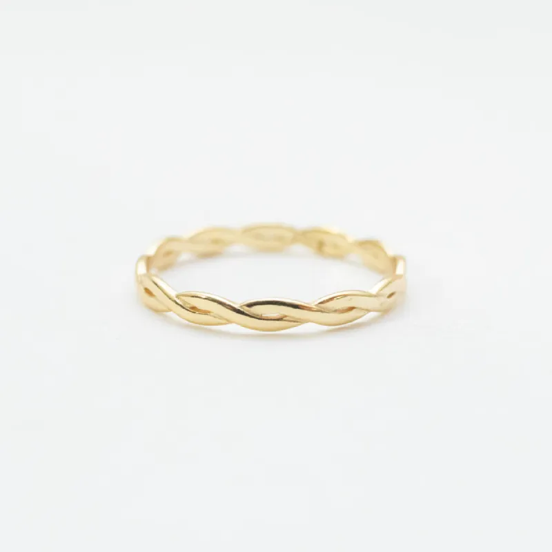 Gold Plated Infinity Ring sold by Silver Lotus