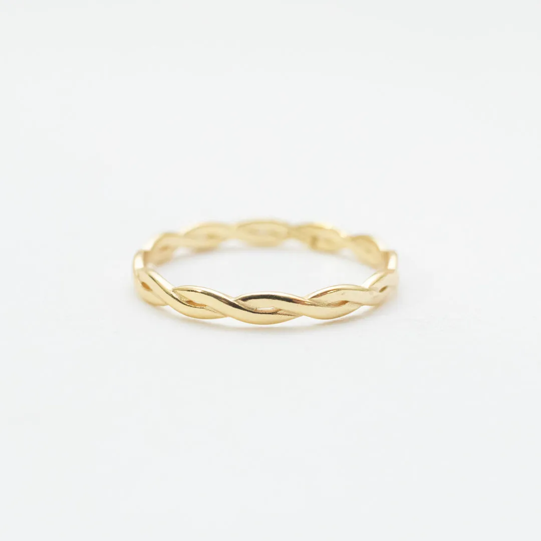 Gold Plated Infinity Ring sold by Silver Lotus