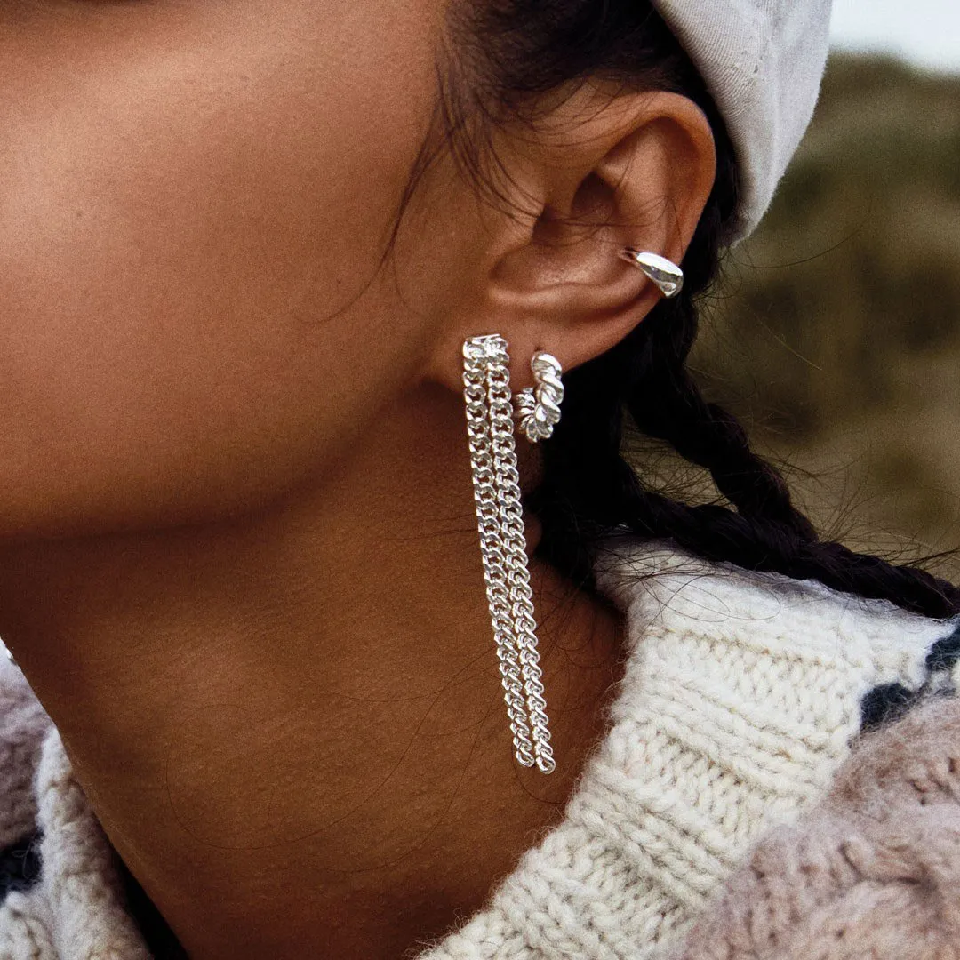 Gudrun Silver Plated Earrings sold by Silver Lotus product image thumbnail 2