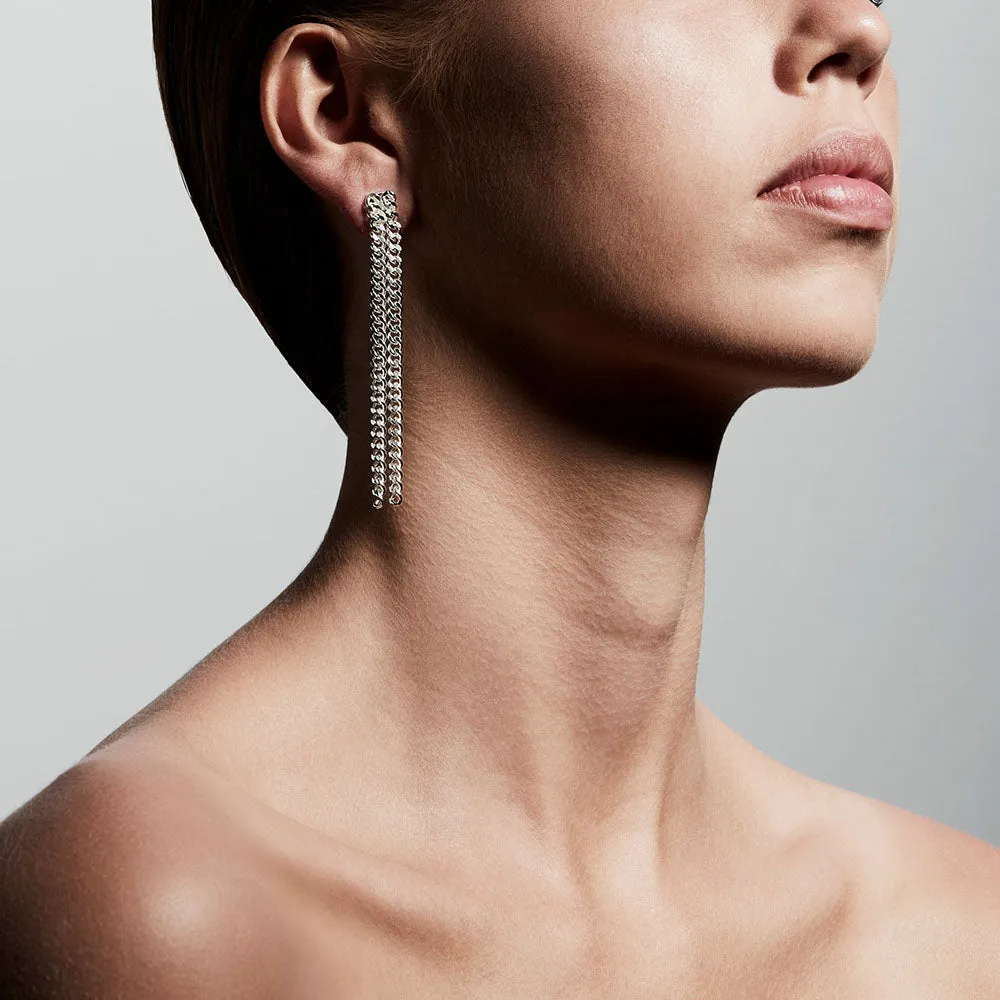 Gudrun Silver Plated Earrings sold by Silver Lotus product image thumbnail 3