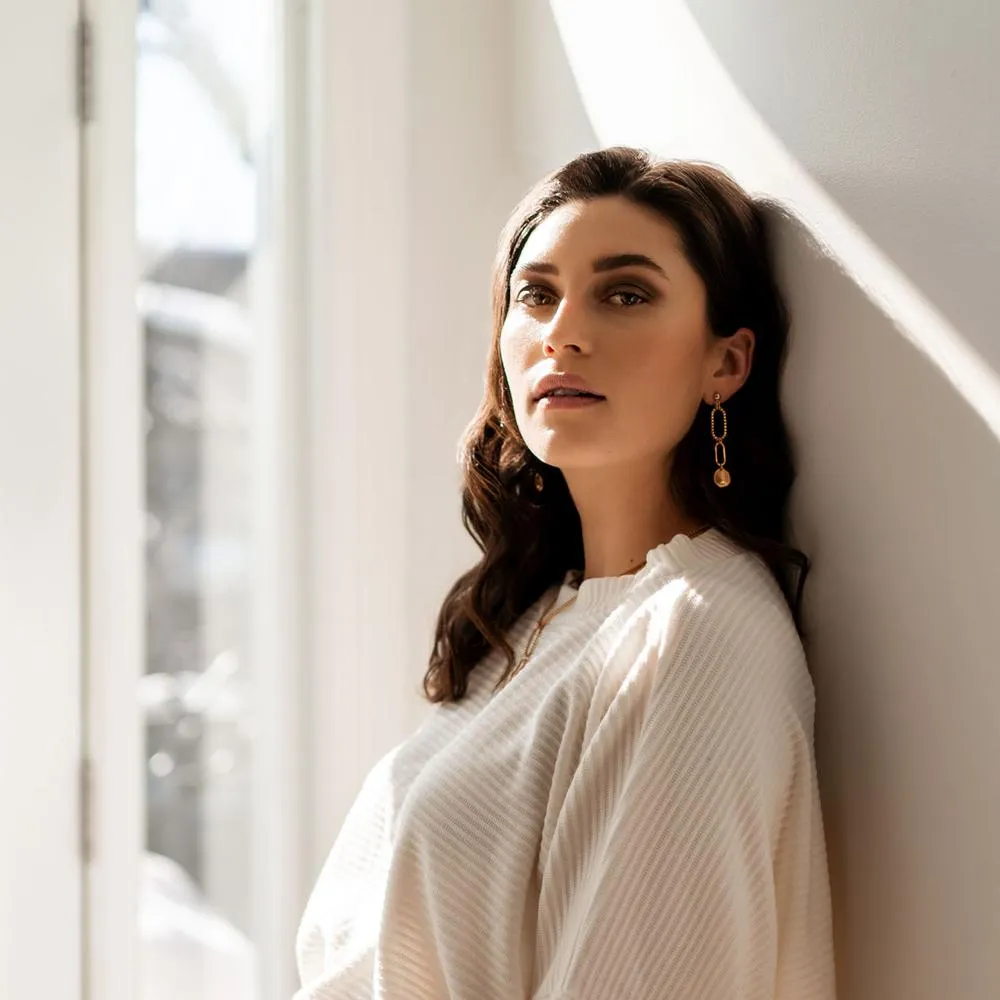 Venise Gold Earrings sold by Silver Lotus product image thumbnail 3