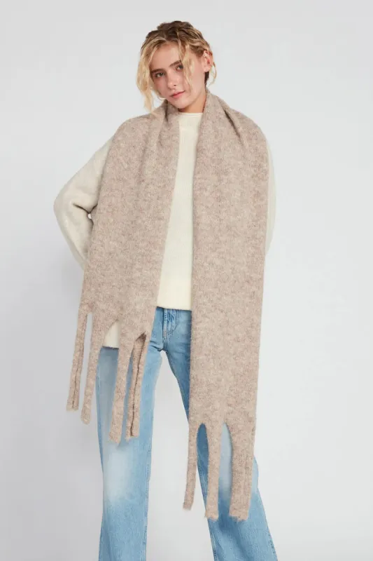 Paint Splashed Grunge Tassel Scarf sold by Silver Lotus
