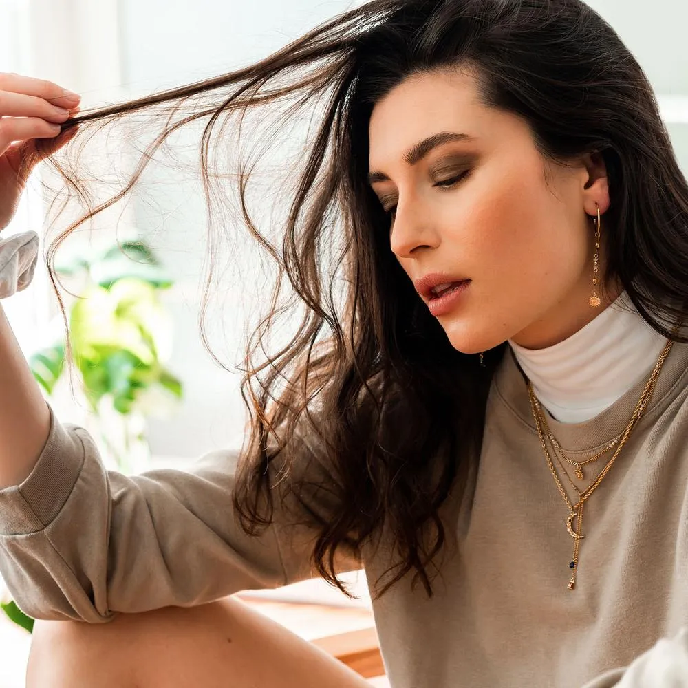 Solune Gold Necklace sold by Silver Lotus product image thumbnail 3