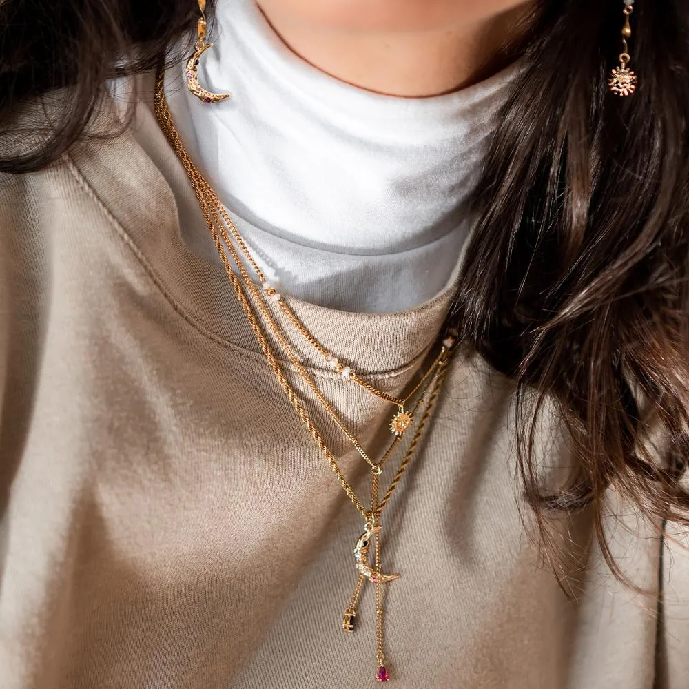 Solune Gold Necklace sold by Silver Lotus product image thumbnail 2