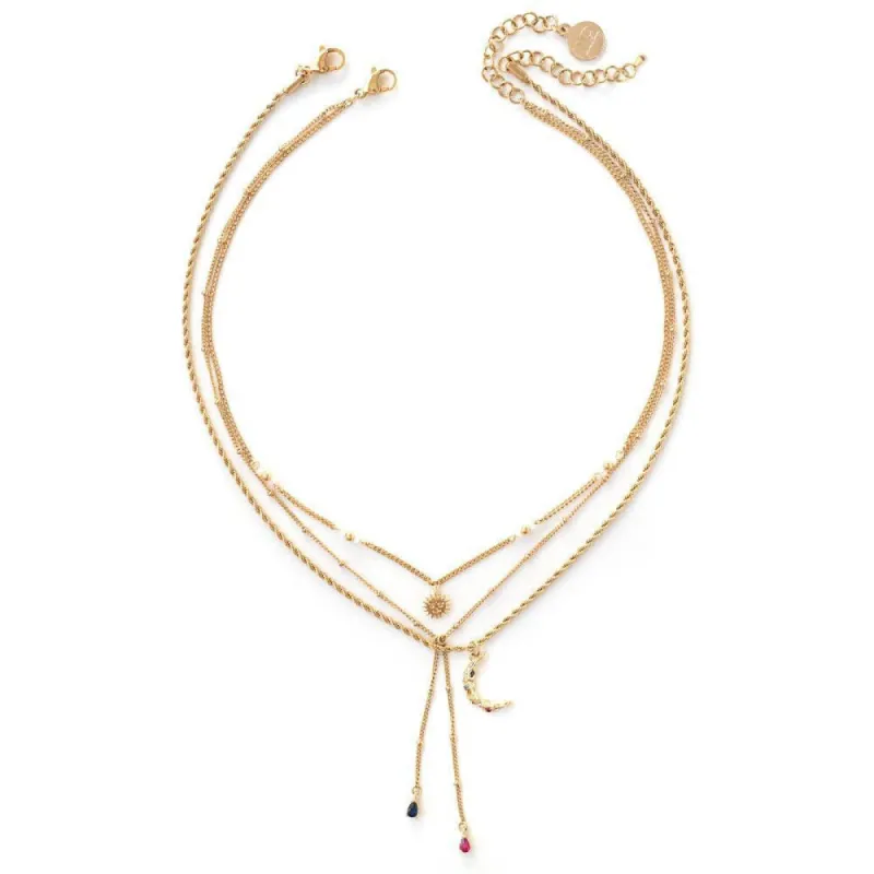 Solune Gold Necklace sold by Silver Lotus