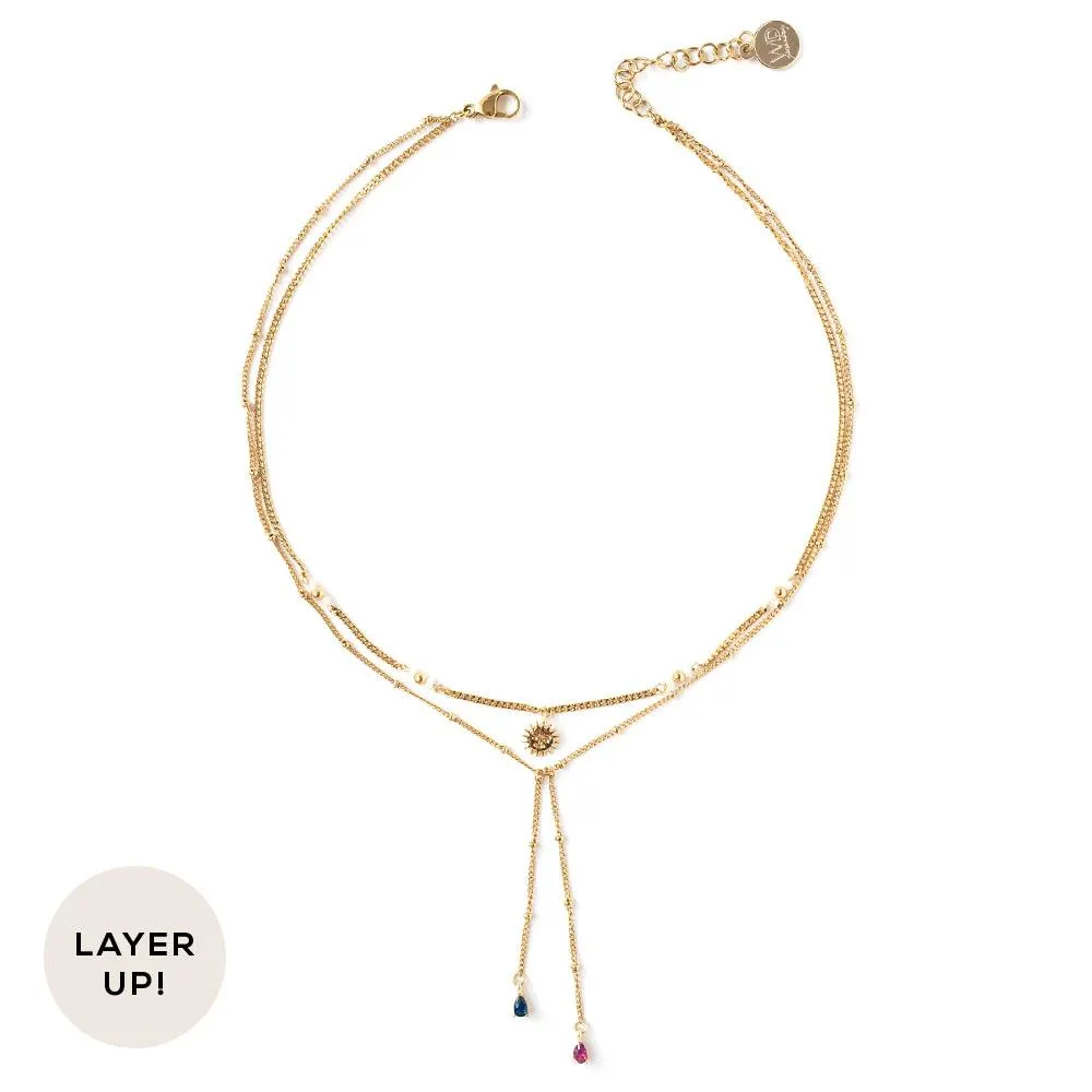 Solune Gold Necklace sold by Silver Lotus product image thumbnail 4