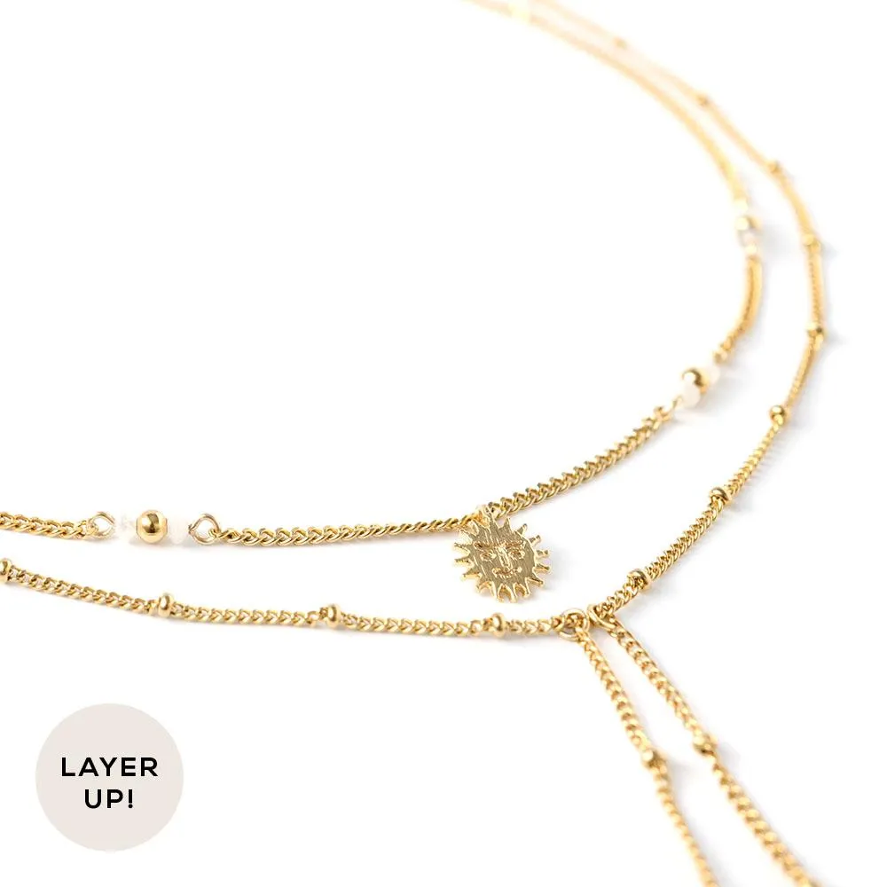 Solune Gold Necklace sold by Silver Lotus product image thumbnail 5