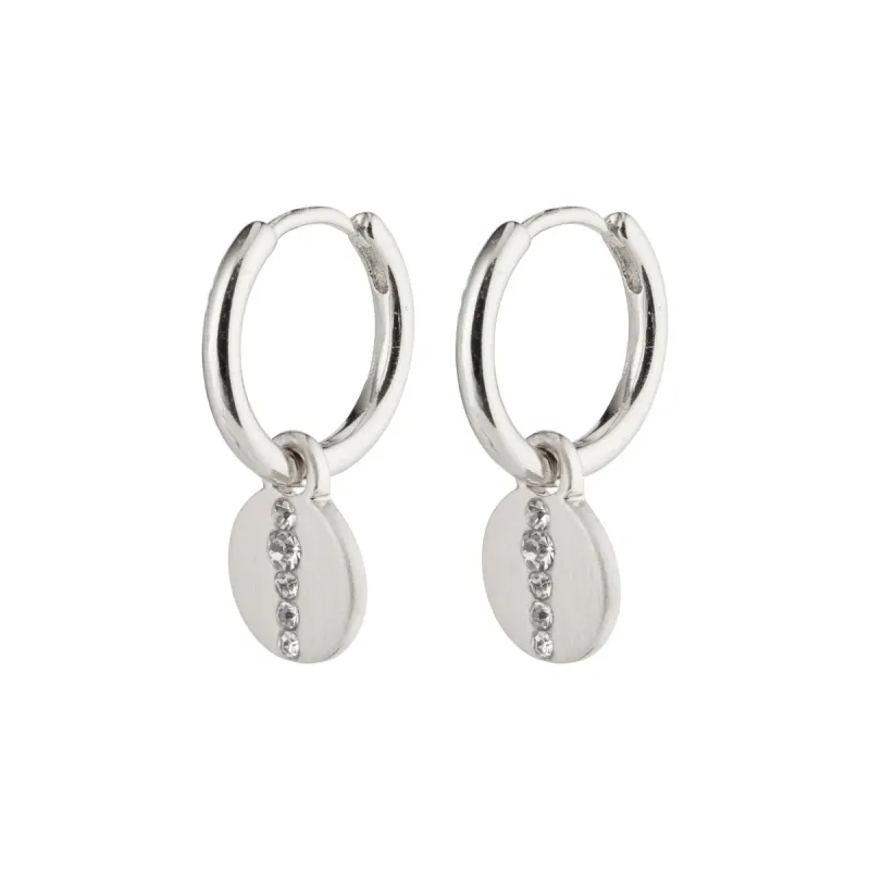 Casey Silver Plated Hoops sold by Silver Lotus