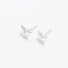 Tiny Silver Butterfly Studs sold by Silver Lotus