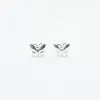 Tiny Silver Butterfly Studs sold by Silver Lotus