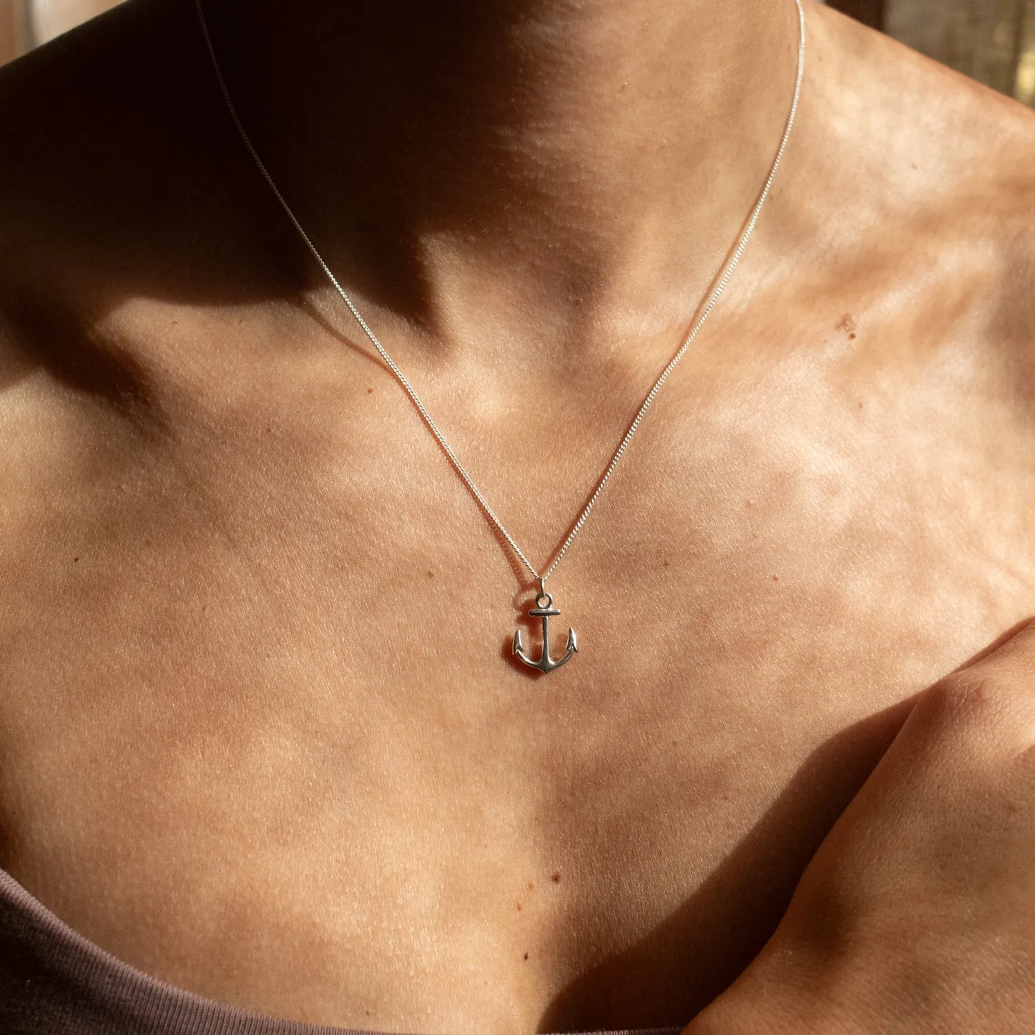 Silver Havana Anchor Necklace sold by Silver Lotus product image thumbnail 2