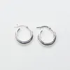 Silver Puffy Round Shaped Hoops sold by Silver Lotus