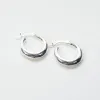 Silver Puffy Round Shaped Hoops sold by Silver Lotus