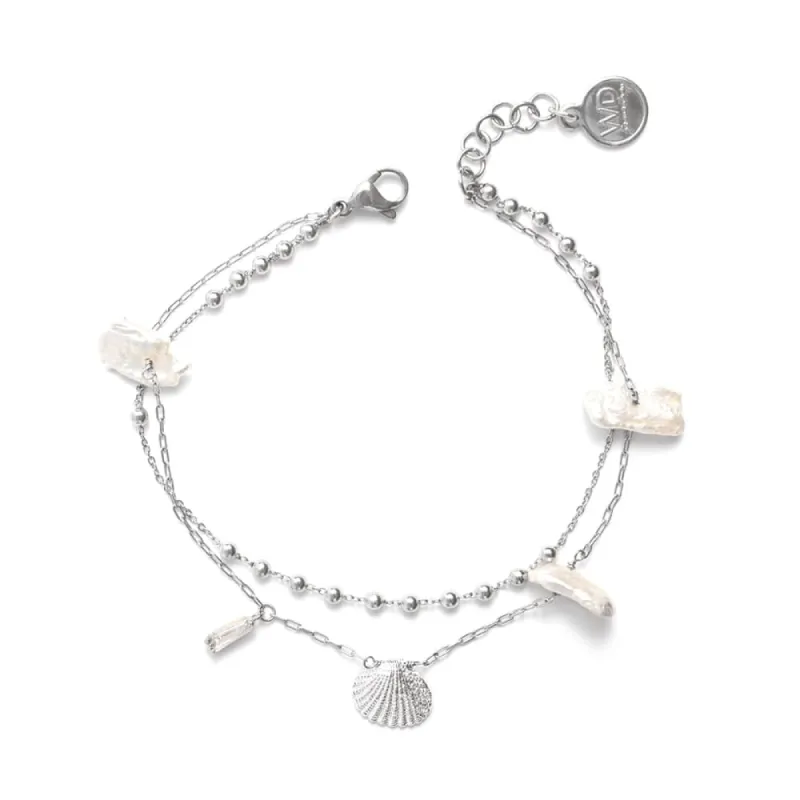 Shelly Silver Anklet sold by Silver Lotus