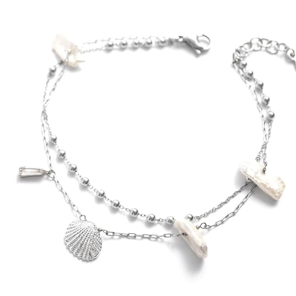 Shelly Silver Anklet sold by Silver Lotus product image thumbnail 3