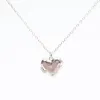 Gold Vermeil Small Heart Locket with Cubic Starbursts sold by Silver Lotus
