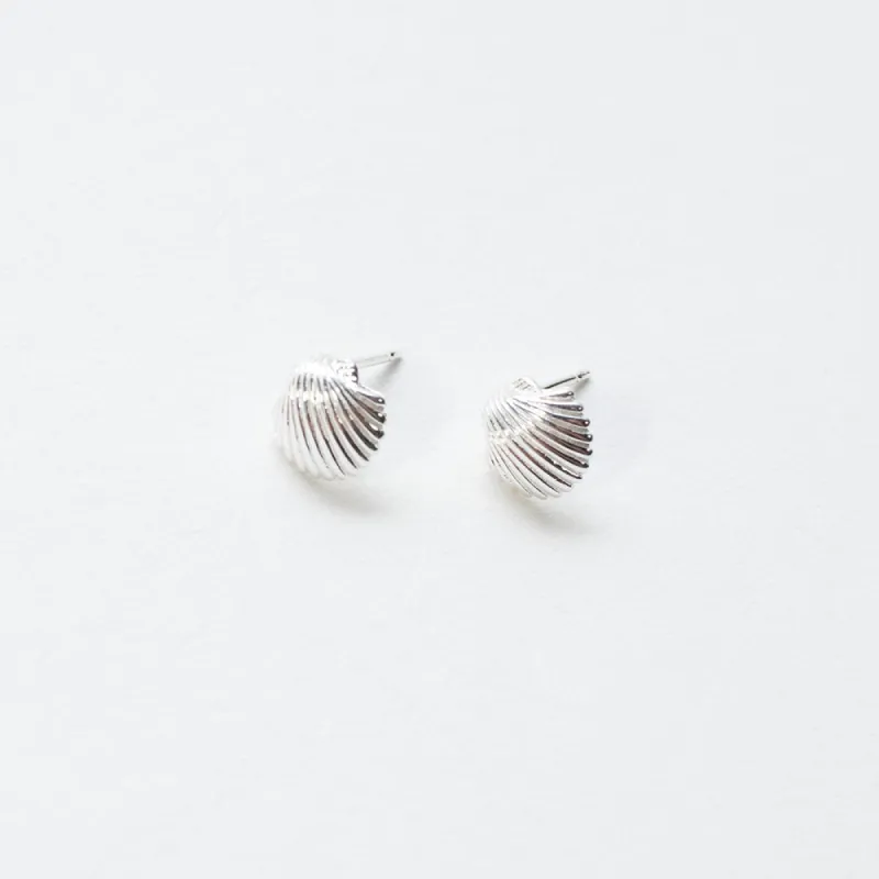 Silver Shell Studs sold by Silver Lotus