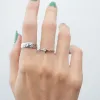 Petite Silver Starburst Ring sold by Silver Lotus