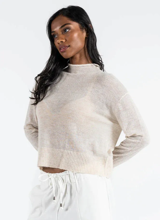 Long Sleeve Mock Neck Sweater sold by Silver Lotus product image thumbnail 2