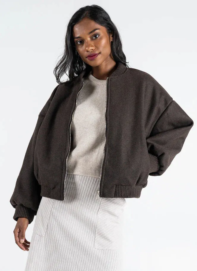 Front Zip Bomber Jacket sold by Silver Lotus