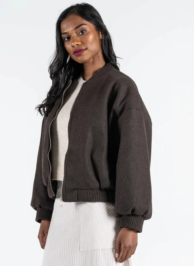 Front Zip Bomber Jacket sold by Silver Lotus product image thumbnail 2