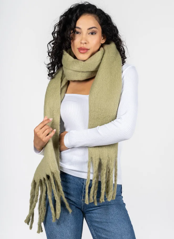Solid Plush Scarf sold by Silver Lotus