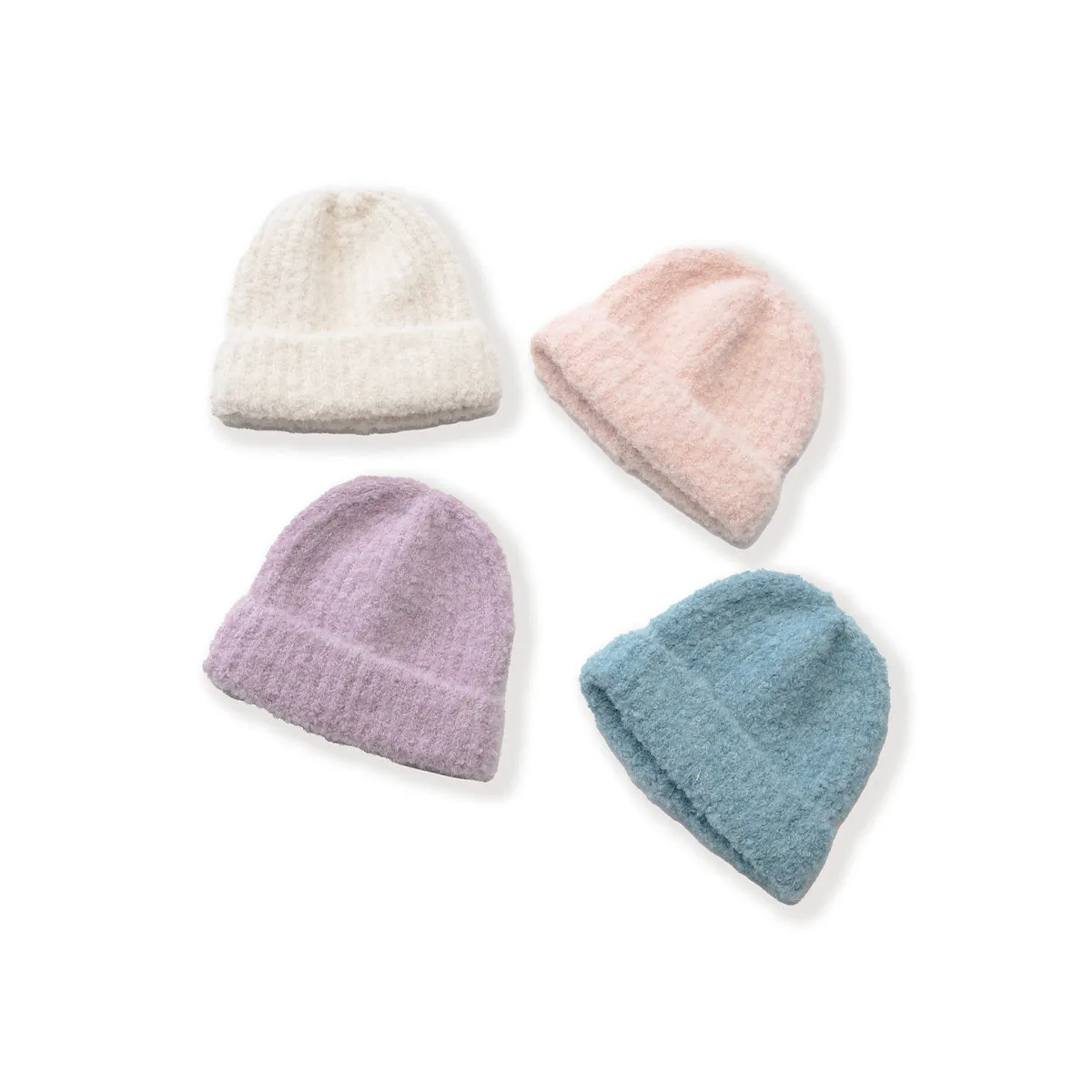 Fuzzy Color Block Beanie sold by Silver Lotus