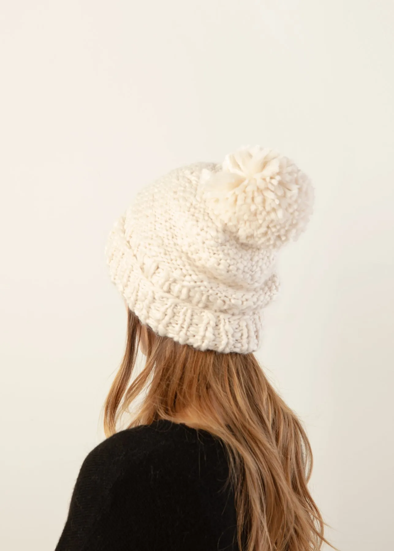 Basic Mango Yarn Pompom Hat sold by Silver Lotus product image thumbnail 3