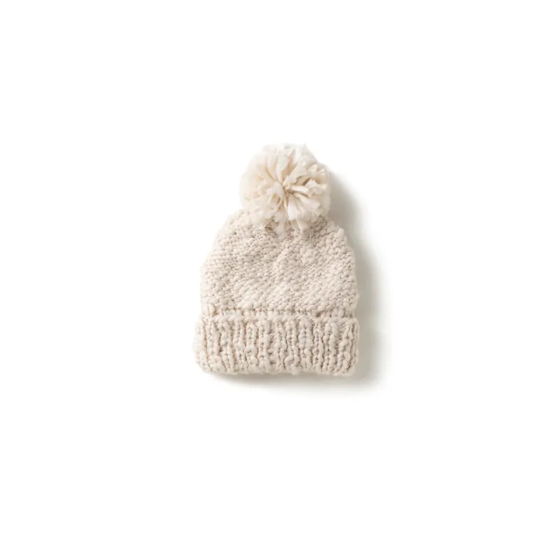 Basic Mango Yarn Pompom Hat sold by Silver Lotus