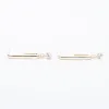 Gold Plated Mini CZ Drop Hoop Earrings sold by Silver Lotus