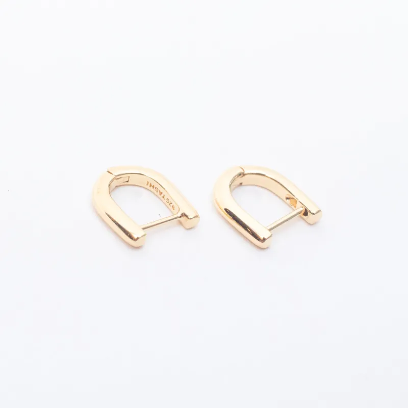 Gold Vermeil Mini U Shape Click Huggies sold by Silver Lotus