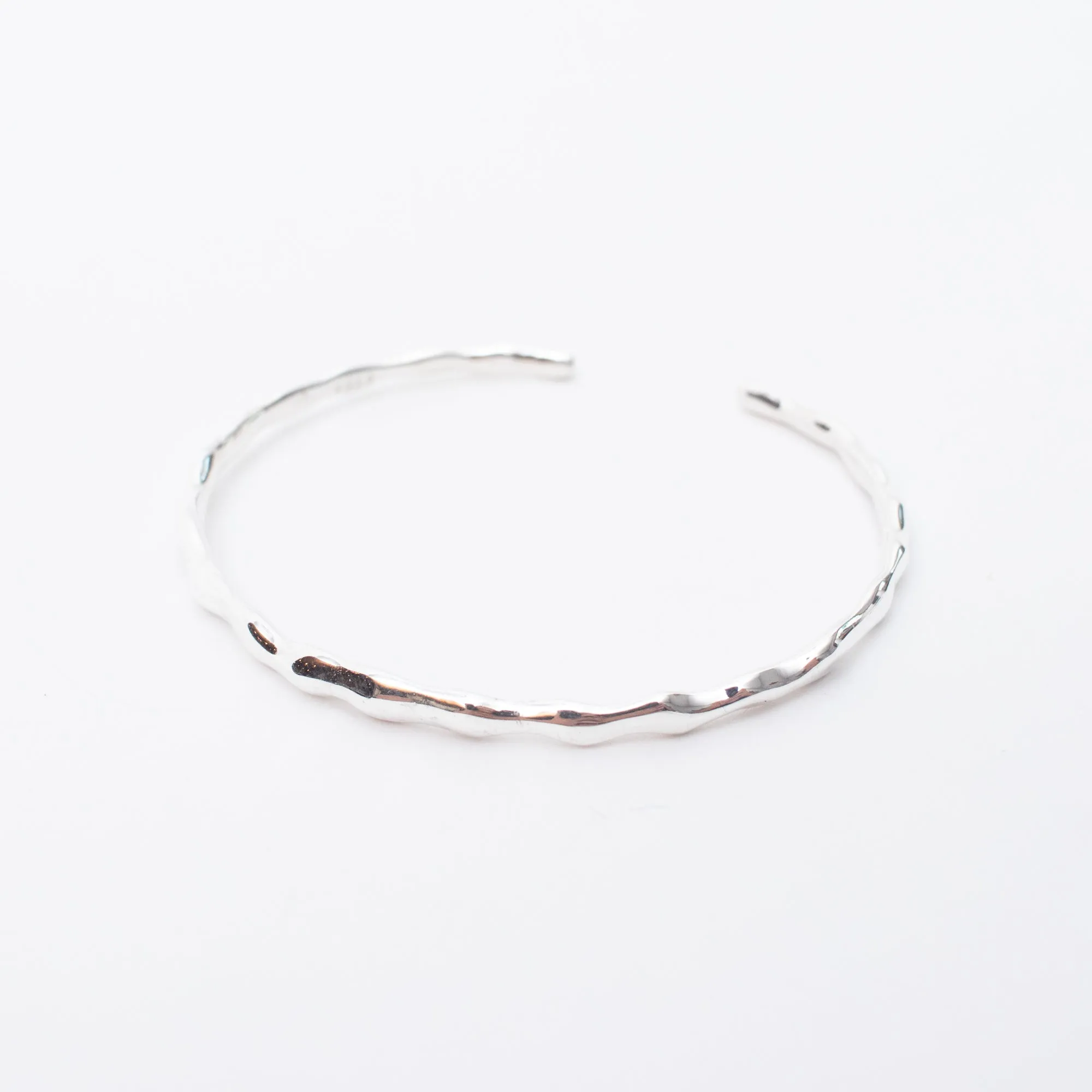 Sterling Silver Hammered Cuff sold by Silver Lotus