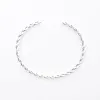 Sterling Silver Twisted Rope Open Cuff sold by Silver Lotus