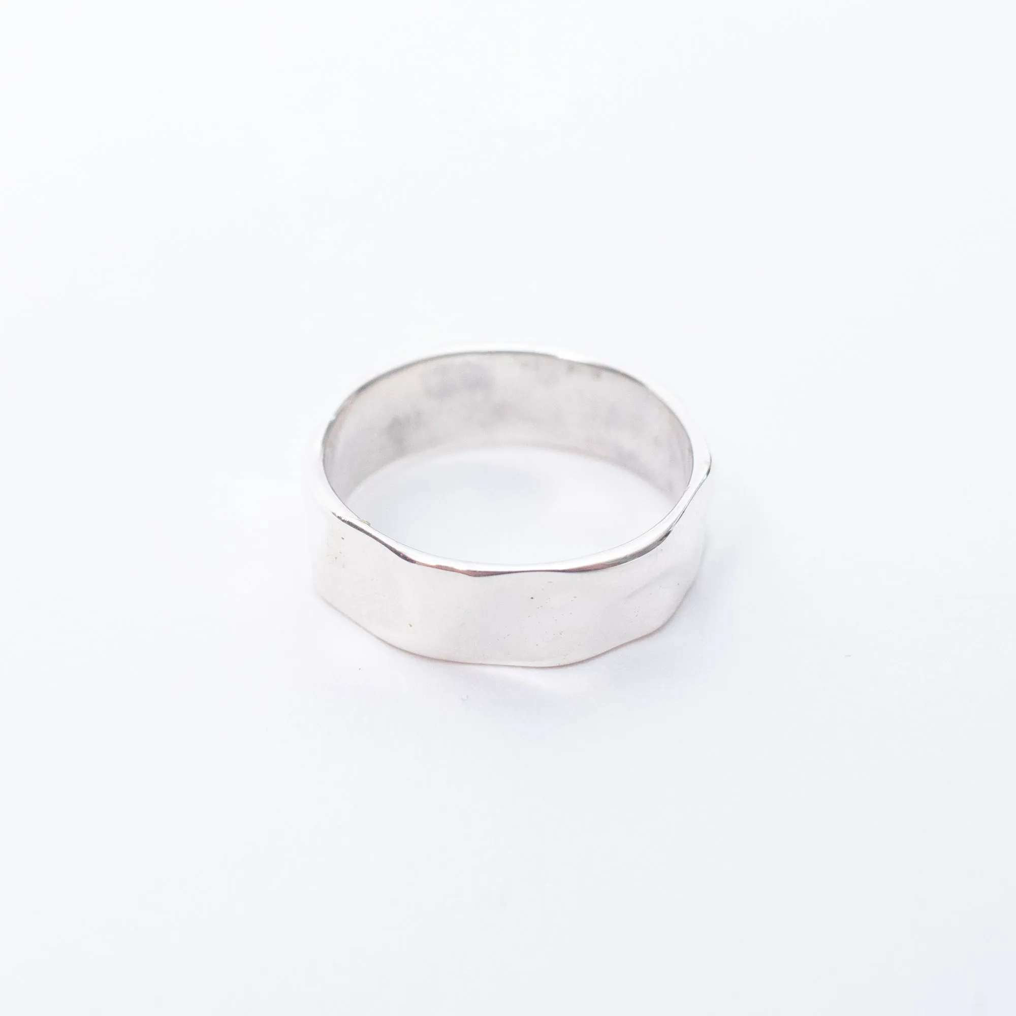 Silver Hammered Ring sold by Silver Lotus