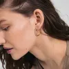 Connect Gold Plated Crystal Hoops sold by Silver Lotus