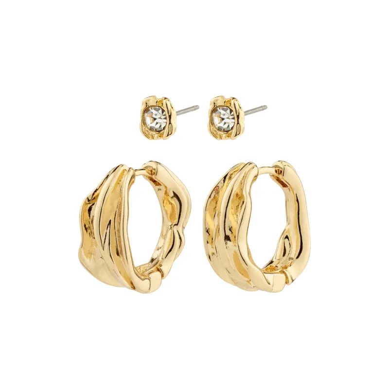 Feel Gold Plated Earring Set sold by Silver Lotus