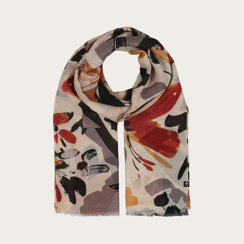 Abstract Floral Design Scarf sold by Silver Lotus