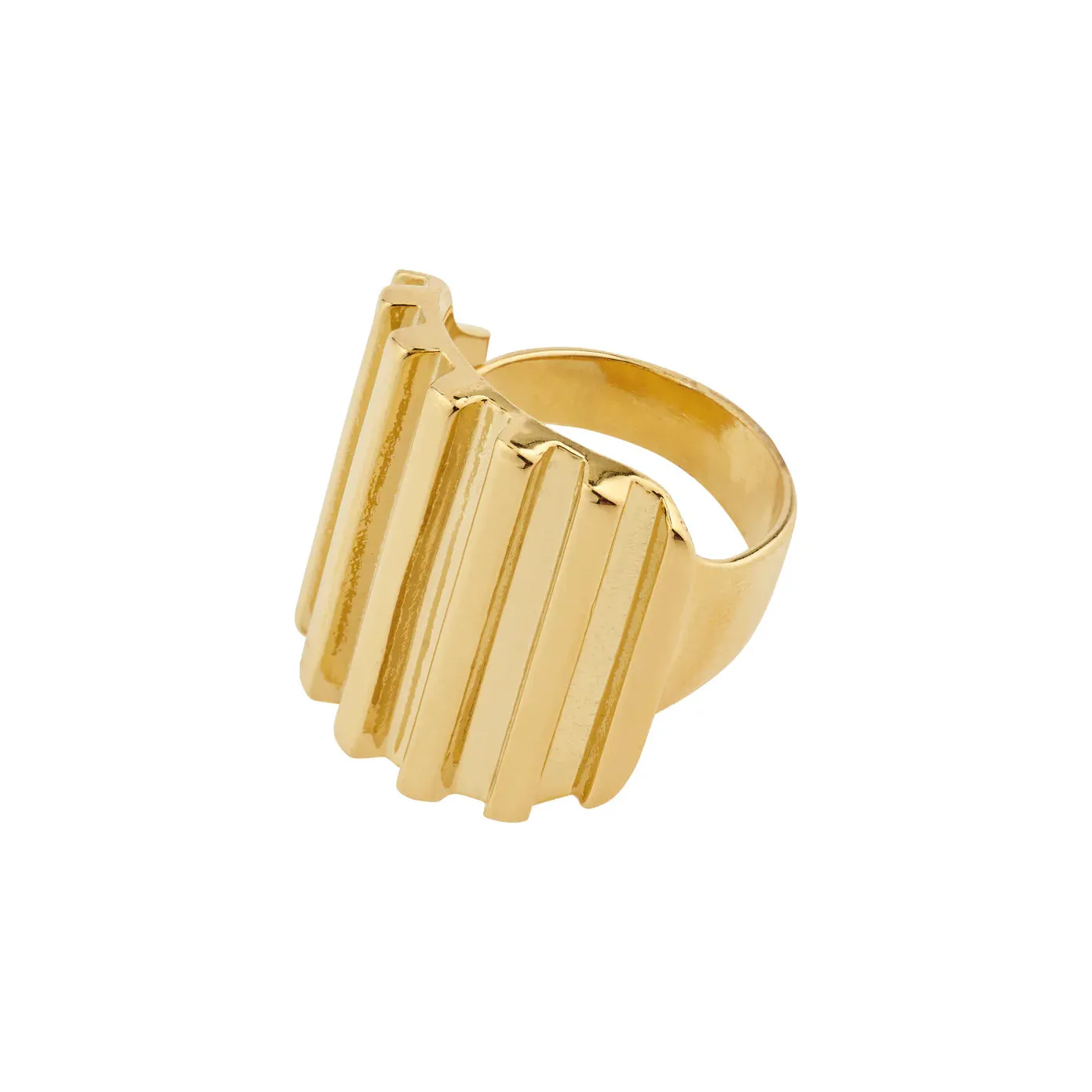 Laurel Gold Plated Ring sold by Silver Lotus