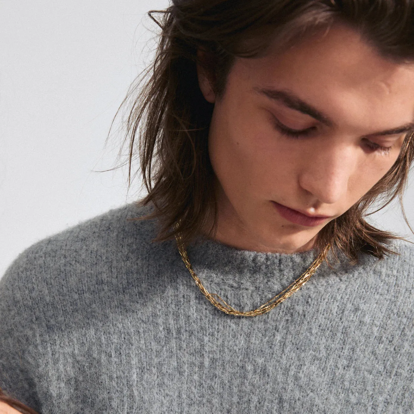 Connect Gold Plated Necklace sold by Silver Lotus product image thumbnail 2