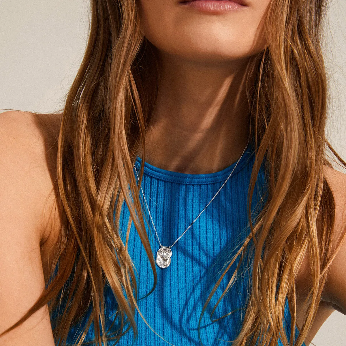 Peace Organic Silver Plated Necklace sold by Silver Lotus product image thumbnail 3