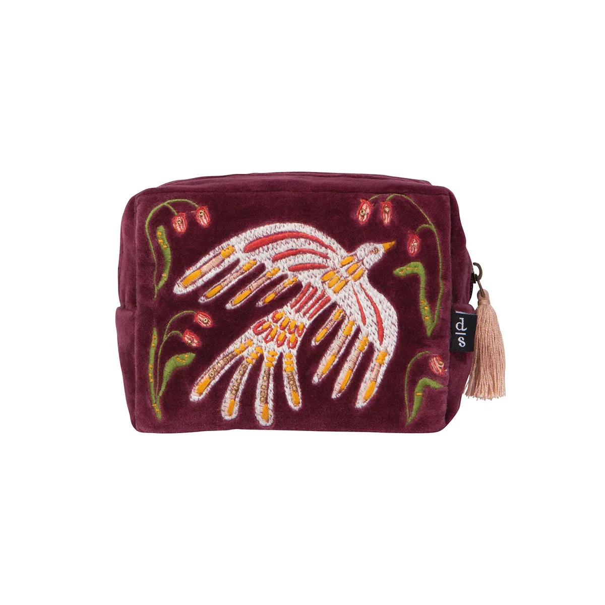 Embroidered Velvet Pouch sold by Silver Lotus product image thumbnail 3