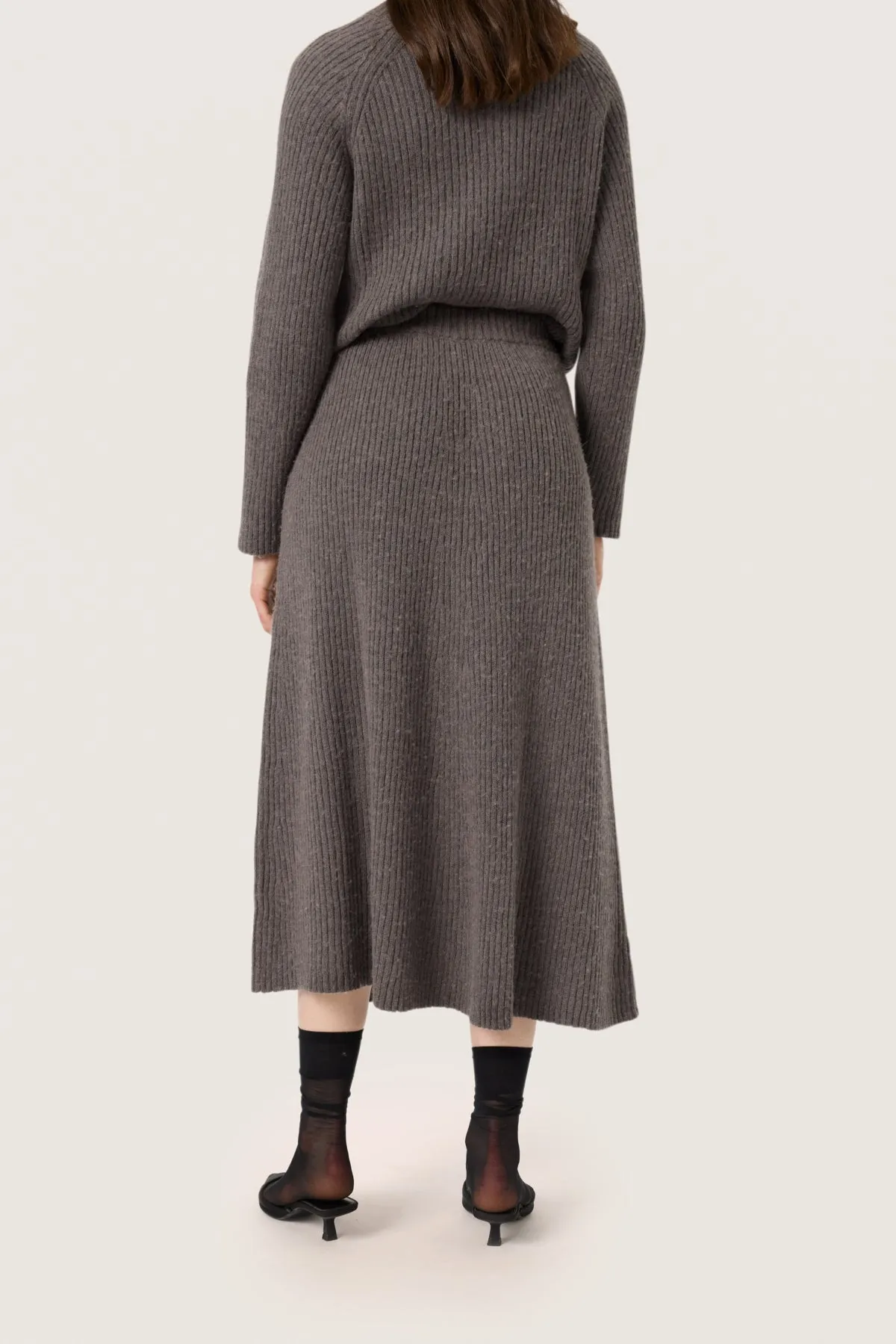 Ditta Long Grey Skirt sold by Silver Lotus product image thumbnail 3