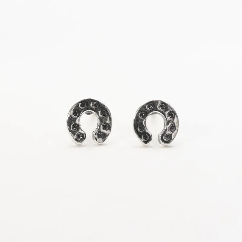 Silver Horseshoe Studs sold by Silver Lotus