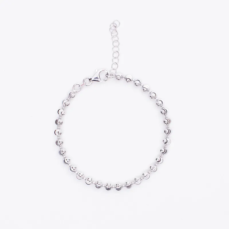 Silver Moon Bead Bracelet sold by Silver Lotus