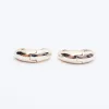 Gold Large Plain Dome Huggies sold by Silver Lotus