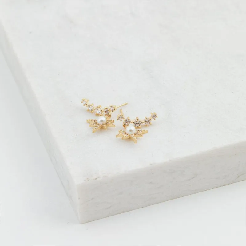 Gold Plated Alaia Climber Earrings sold by Silver Lotus