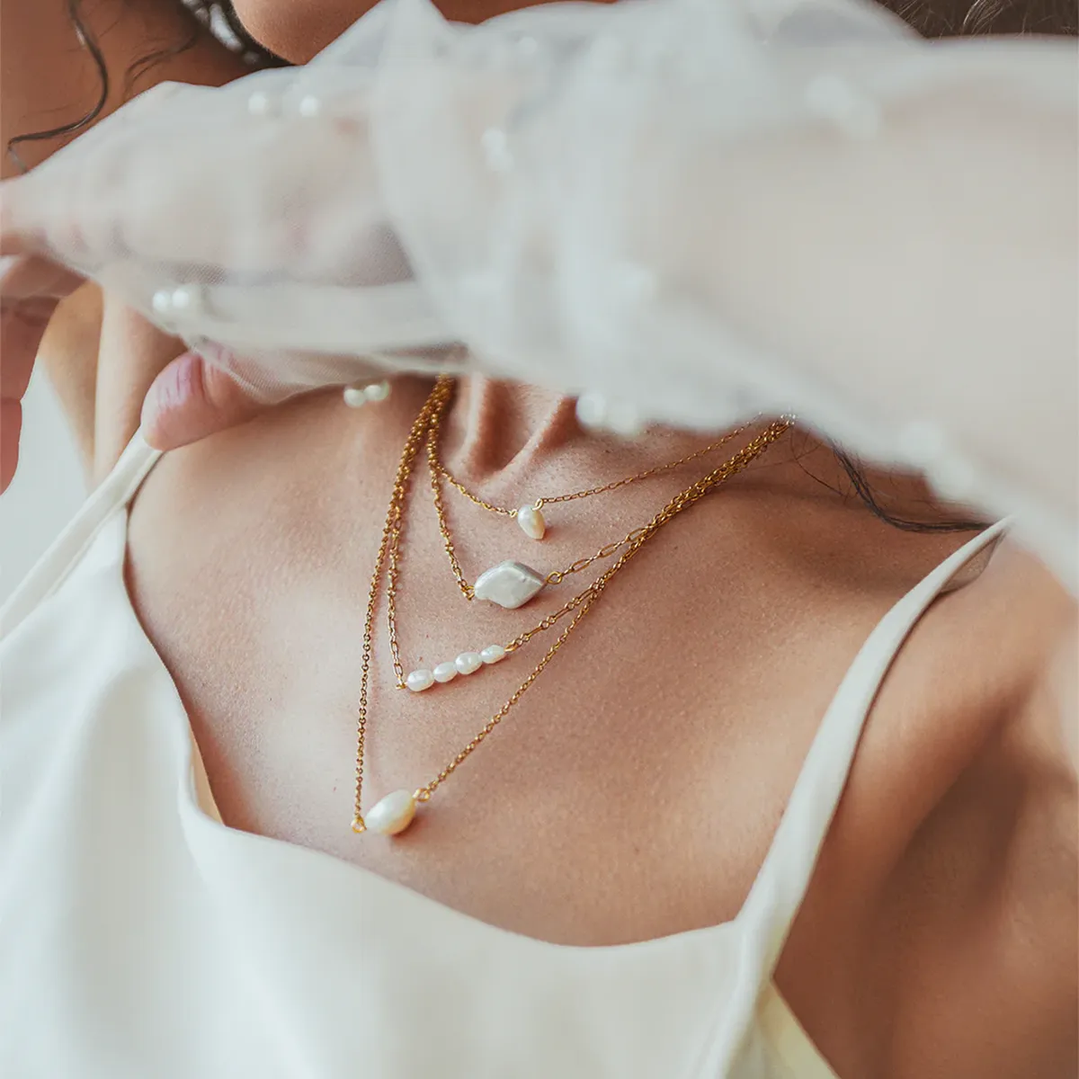 Marina Gold Necklace sold by Silver Lotus product image thumbnail 4