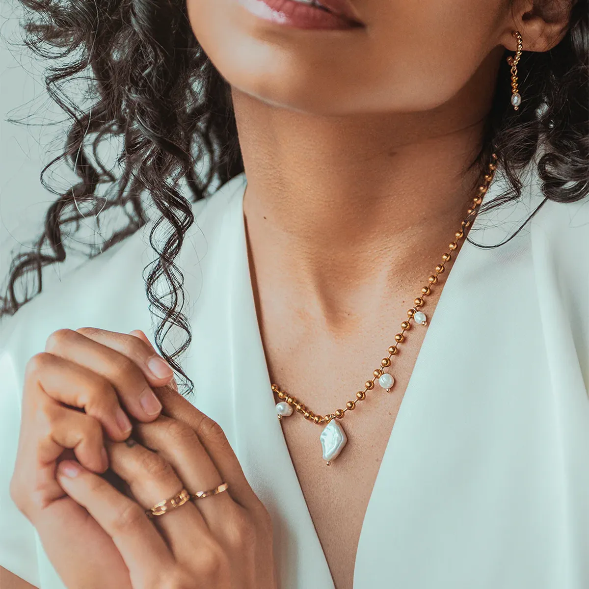 Artemis Gold Necklace sold by Silver Lotus product image thumbnail 2