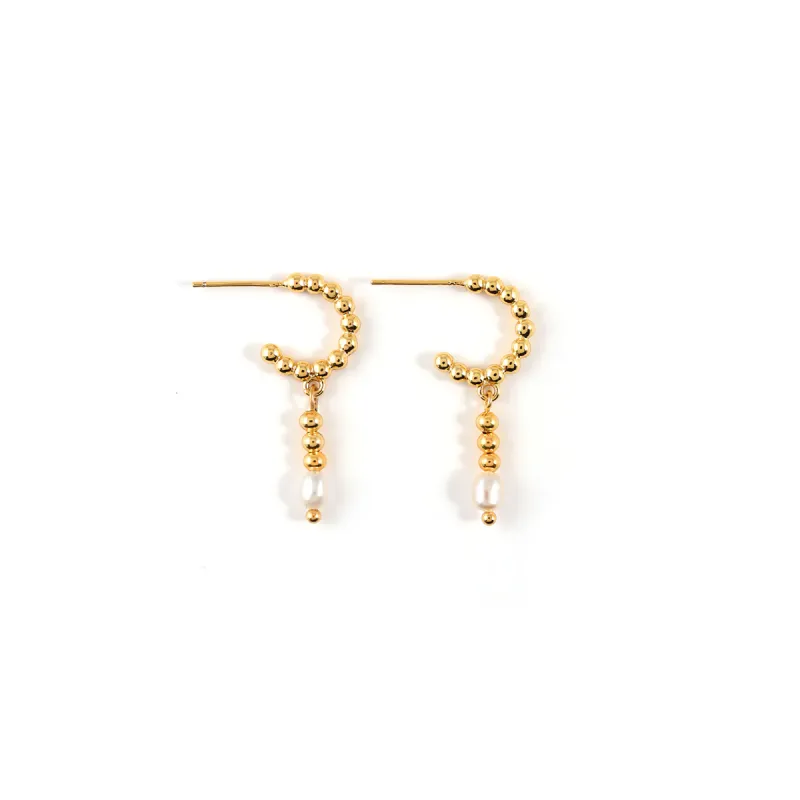 Naïa Gold Earrings sold by Silver Lotus